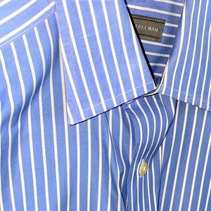 SLIM FIT - S/M - PINSTRIPE - HICKEY FREEMAN SHIRT